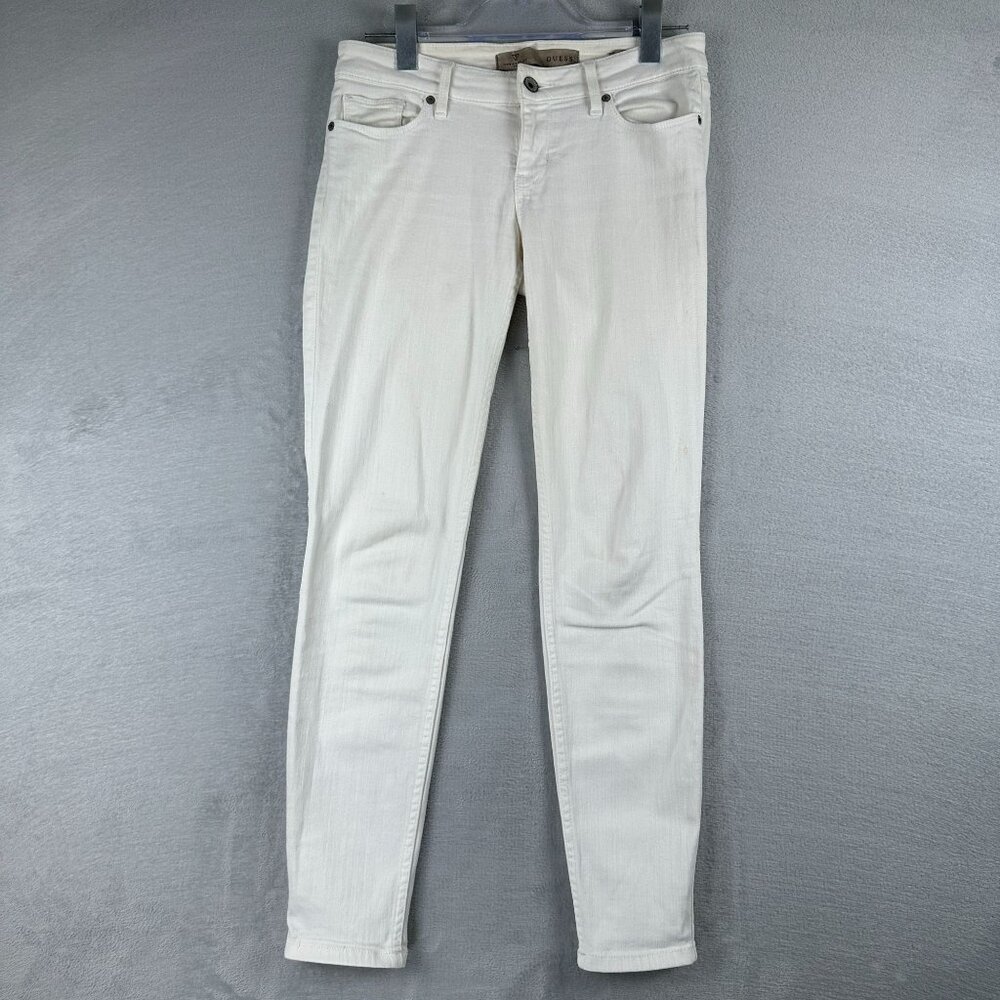 Guess Power Skinny Jeans Womens Size 27 Low Rise Denim Stretch White